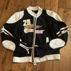 Ducati Navy and White Moto Jacket